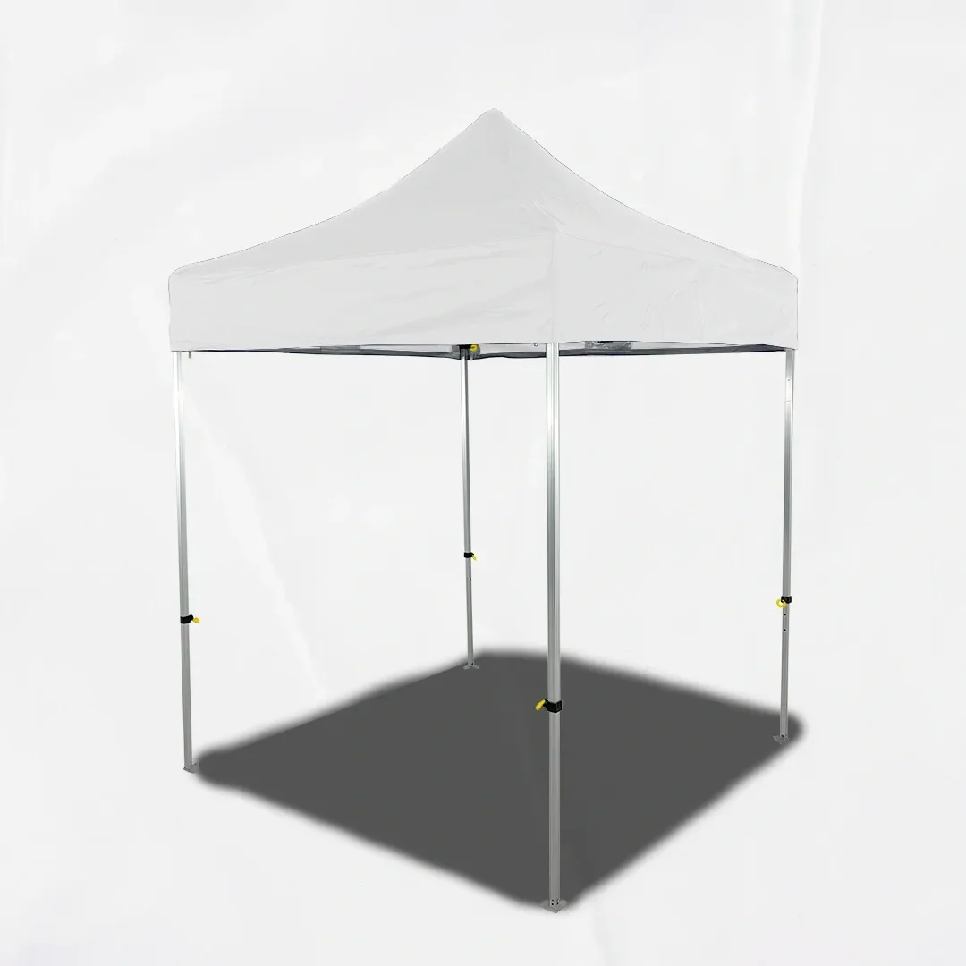 Carpa Plegable 2x2 m, Gama ECO 32mm, Sin laterales, blanco