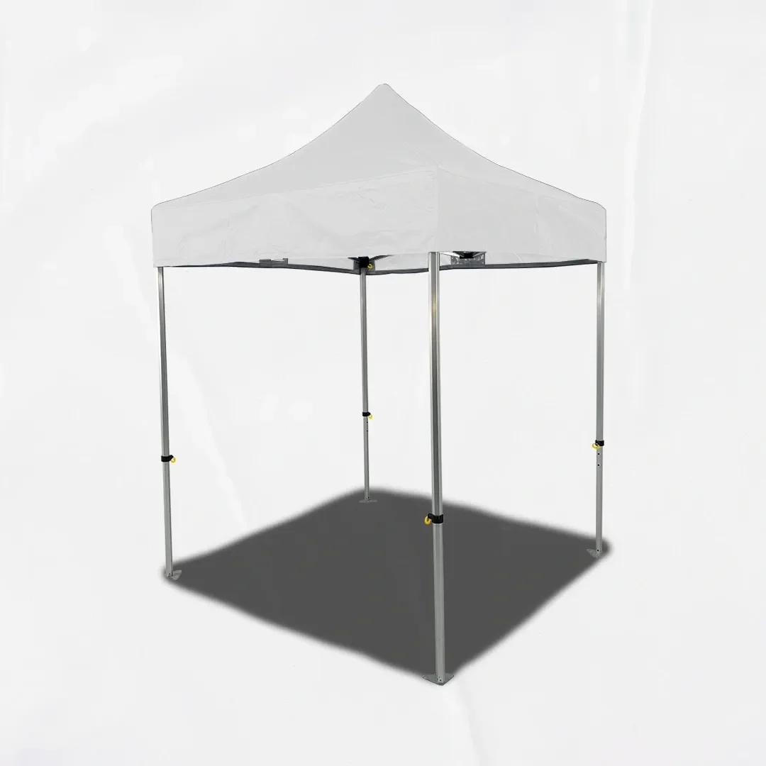 Carpa Plegable 2x2 m, Gama PLUS 45mm, Sin laterales, blanco