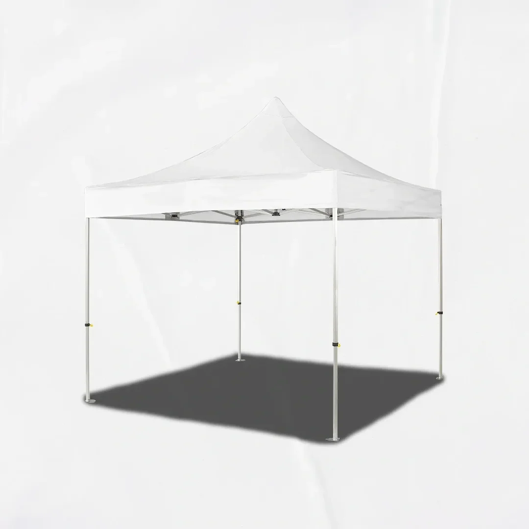 Carpa Plegable 3x3 m, Gama PLUS 45mm, Sin laterales, blanco