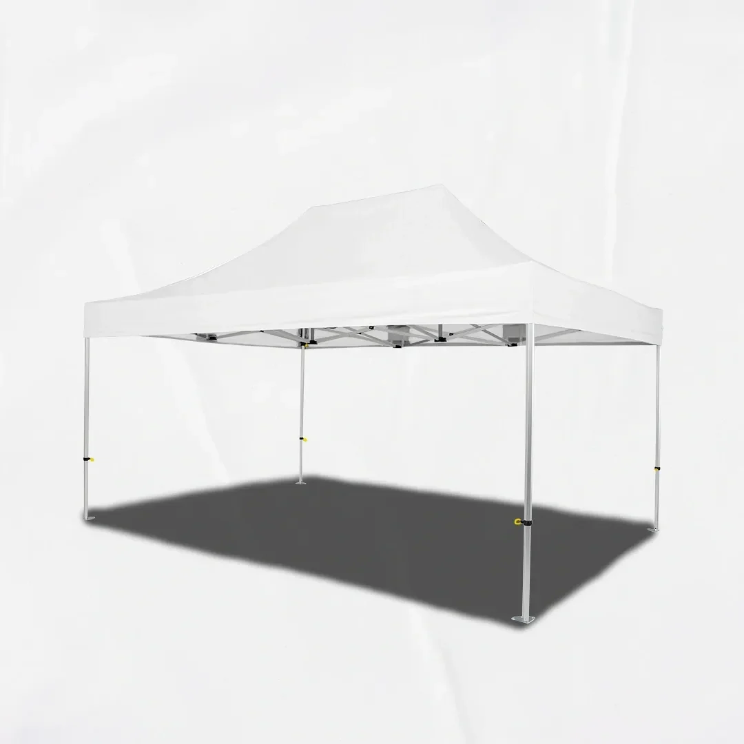 Carpa Plegable 3x4.5 m, Gama PLUS 45mm, Sin laterales, blanco