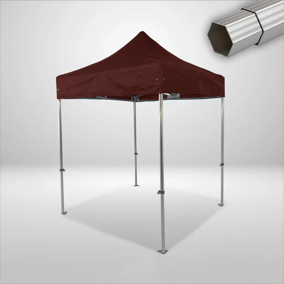 Carpa Plegable 2x2 m, Gama ELITE 50mm, Sin laterales, marron 1 Carpa Plegable 2x2 m, Gama ELITE 50mm, Sin laterales, marron