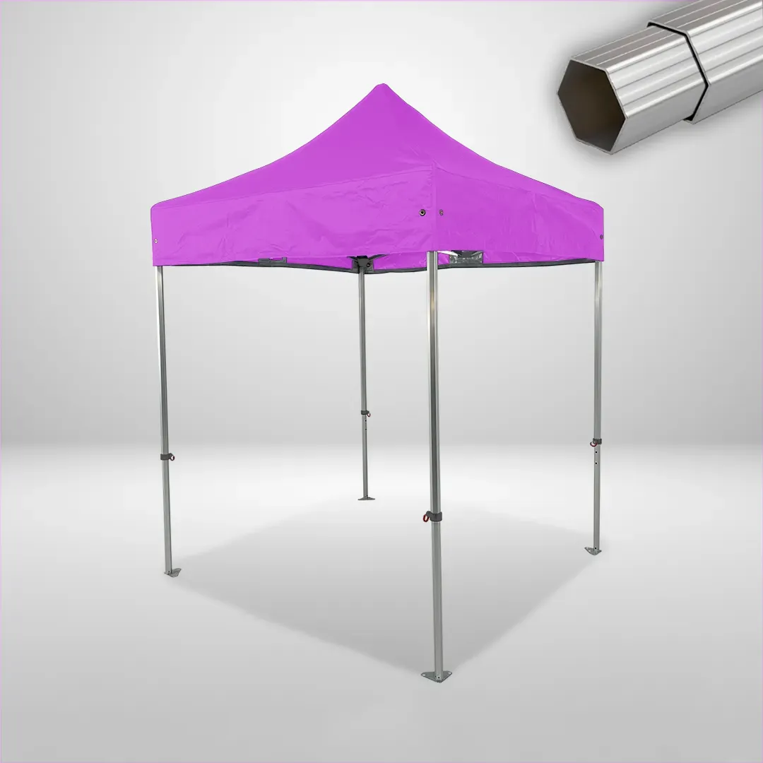 Carpa Plegable 2x2 m, Gama ELITE 50mm, Sin laterales, rosa 1 Carpa Plegable 2x2 m, Gama ELITE 50mm, Sin laterales, rosa