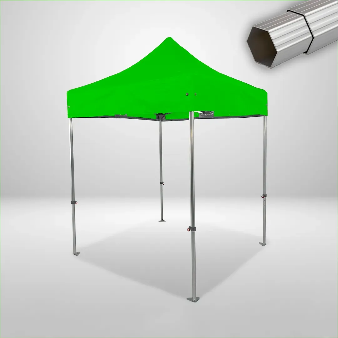 Carpa Plegable 2x2 m, Gama ELITE 50mm, Sin laterales, verde lima 1 Carpa Plegable 2x2 m, Gama ELITE 50mm, Sin laterales, verde lima
