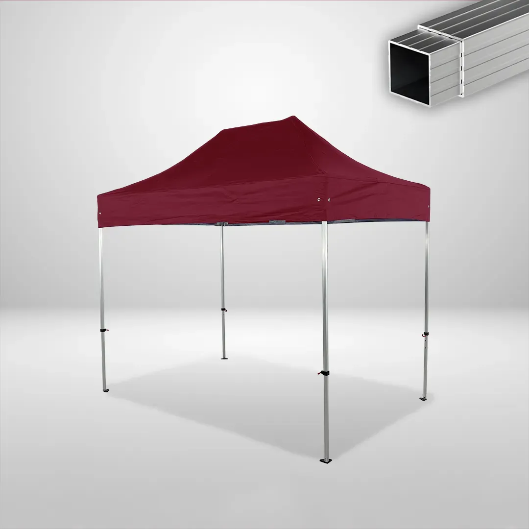 Carpa Plegable 3x2 m, Gama ECO 32mm, Sin laterales, burdeos 1 Carpa Plegable 3x2 m, Gama ECO 32mm, Sin laterales, burdeos