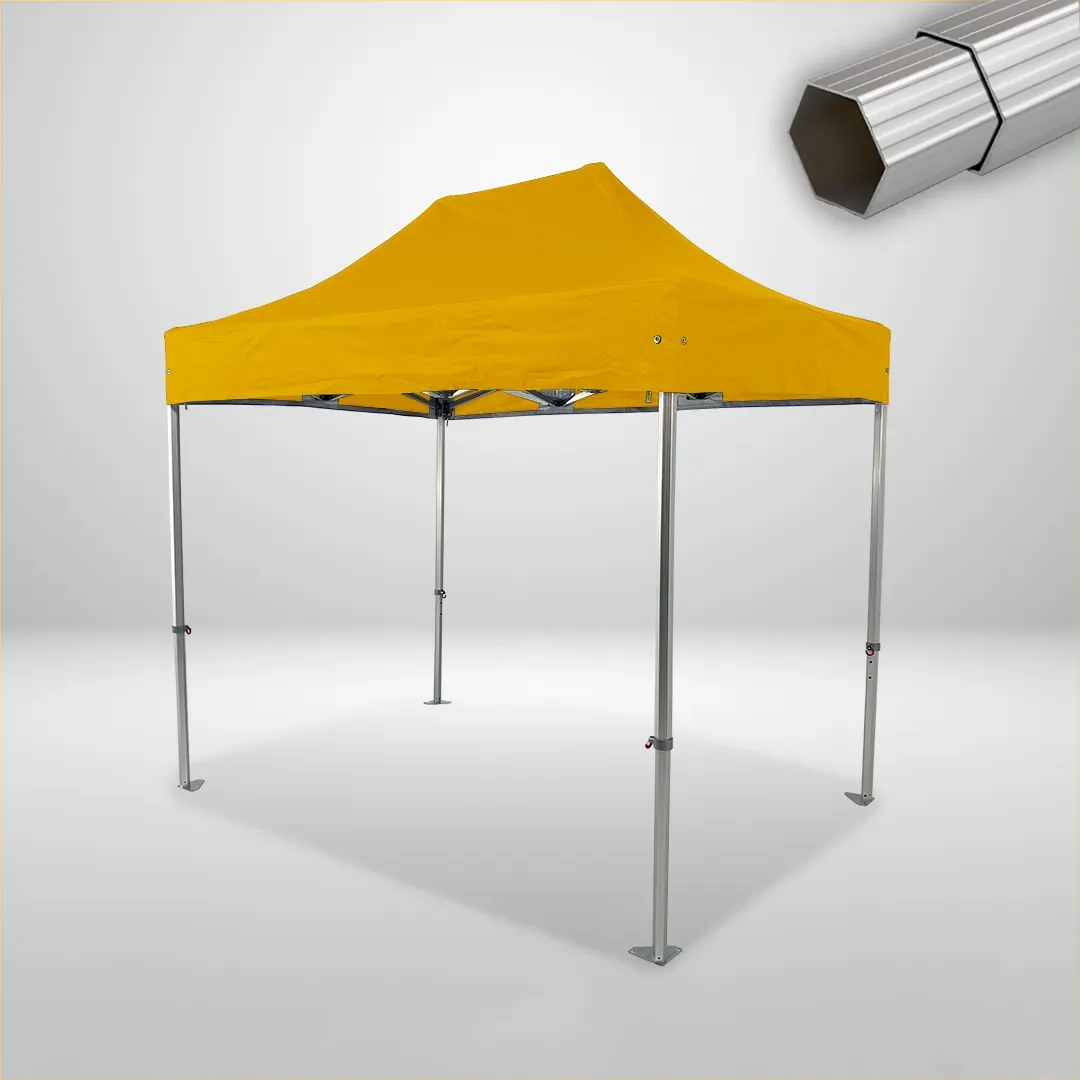 Carpa Plegable 3x2 m, Gama ELITE 50mm, Sin laterales, amarillo 1 Carpa Plegable 3x2 m, Gama ELITE 50mm, Sin laterales, amarillo