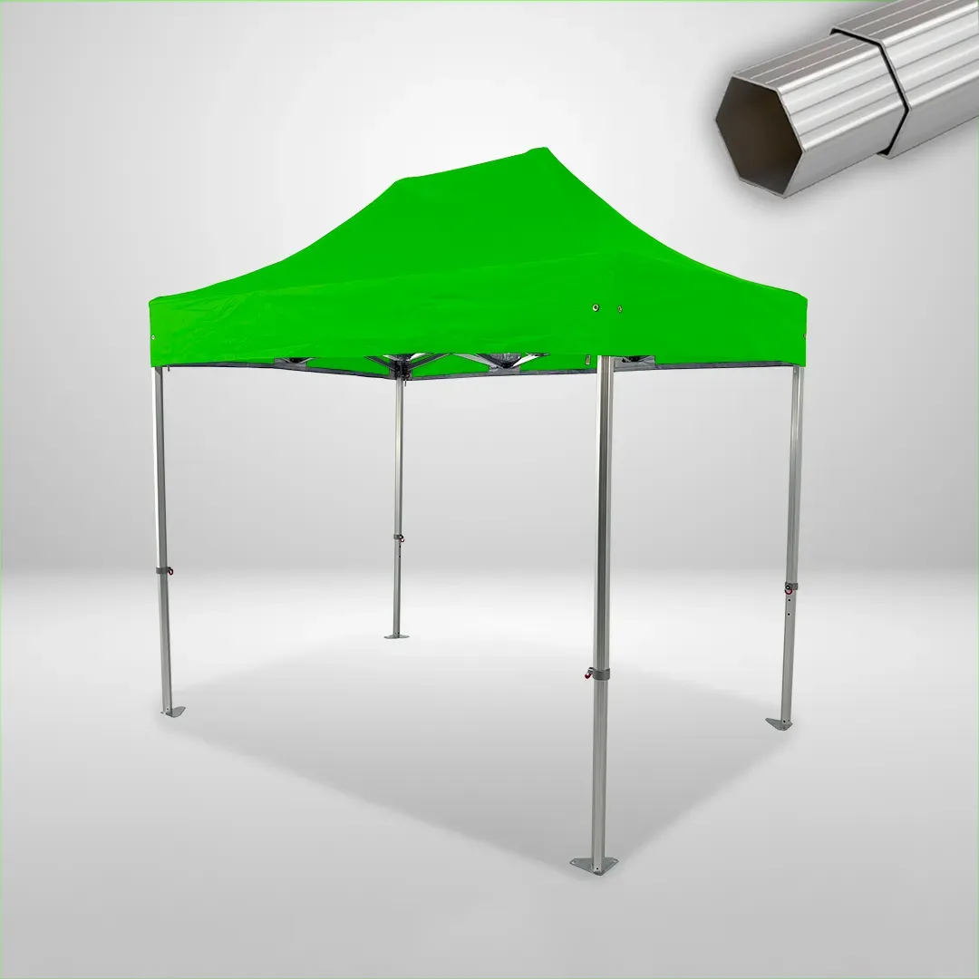 Carpa Plegable 3x2 m, Gama ELITE 50mm, Sin laterales, verde lima 1 Carpa Plegable 3x2 m, Gama ELITE 50mm, Sin laterales, verde lima