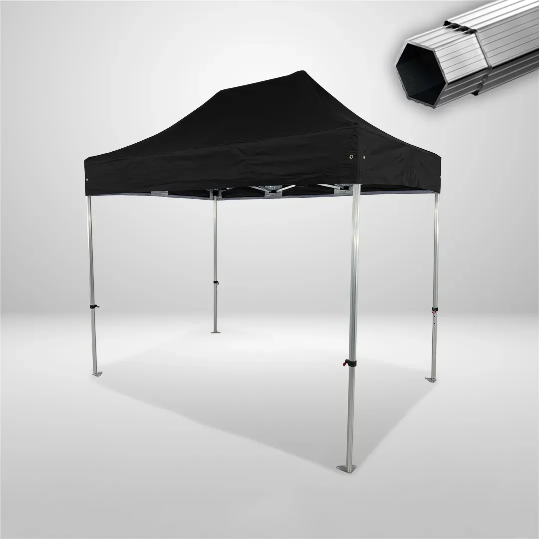 Carpa Plegable 3x2 m, Gama PLUS 40mm, Sin laterales, negro 1 Carpa Plegable 3x2 m, Gama PLUS 40mm, Sin laterales, negro