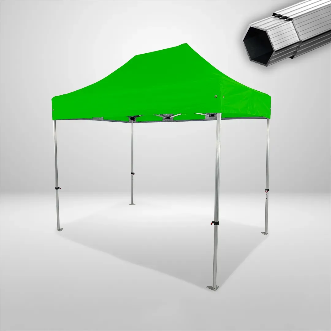 Carpa Plegable 3x2 m, Gama PLUS 40mm, Sin laterales, verde lima 1 Carpa Plegable 3x2 m, Gama PLUS 40mm, Sin laterales, verde lima