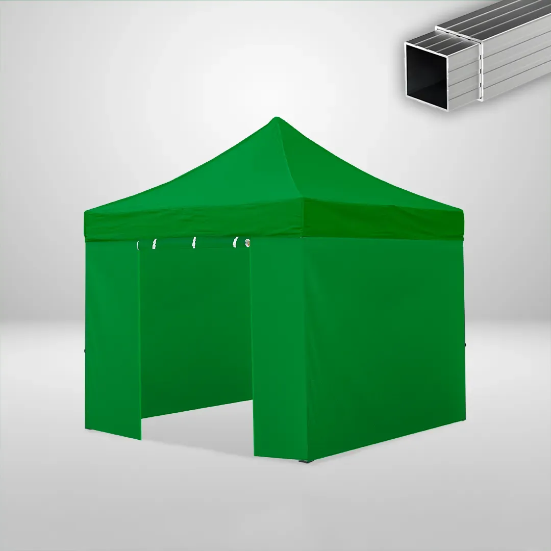 Carpa Plegable 3x3 m, Gama ECO 32mm, 3 laterales lisos y 1 lateral con puerta, verde botella 1 Carpa Plegable 3x3 m, Gama ECO 32mm, 3 laterales lisos y 1 lateral con puerta, verde botella