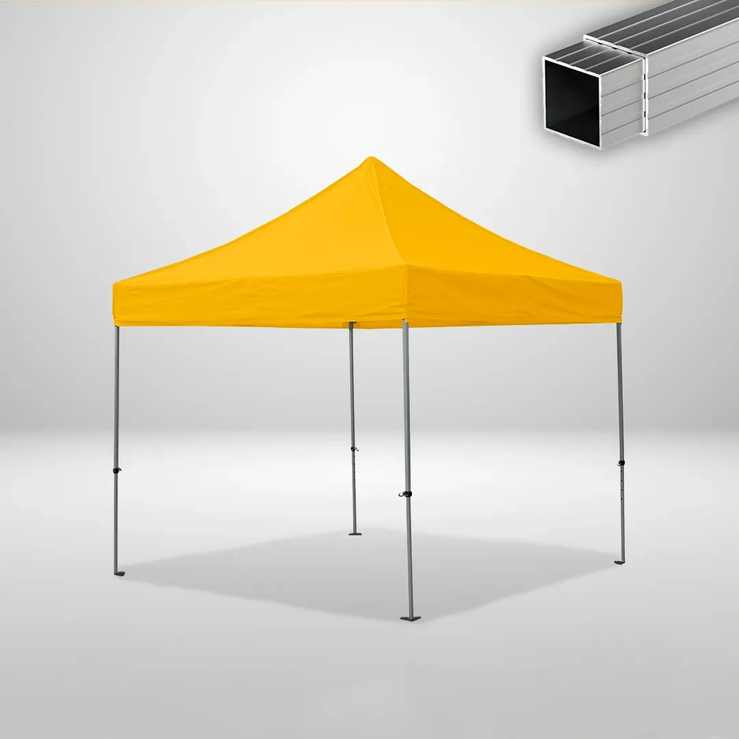 Carpa Plegable 3x3 m, Gama ECO 32mm, Sin laterales, amarillo 1 Carpa Plegable 3x3 m, Gama ECO 32mm, Sin laterales, amarillo