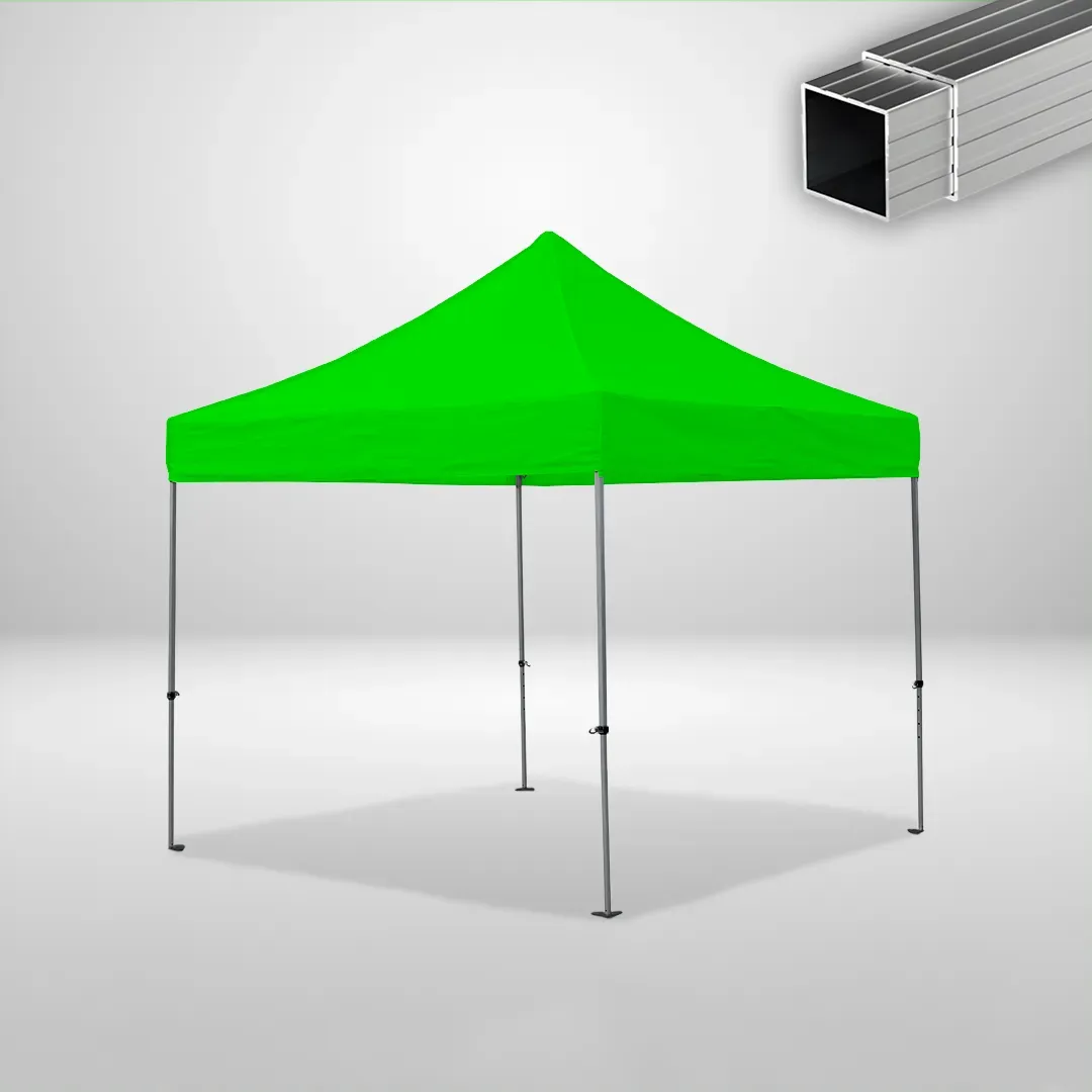 Carpa Plegable 3x3 m, Gama ECO 32mm, Sin laterales, verde lima 1 Carpa Plegable 3x3 m, Gama ECO 32mm, Sin laterales, verde lima