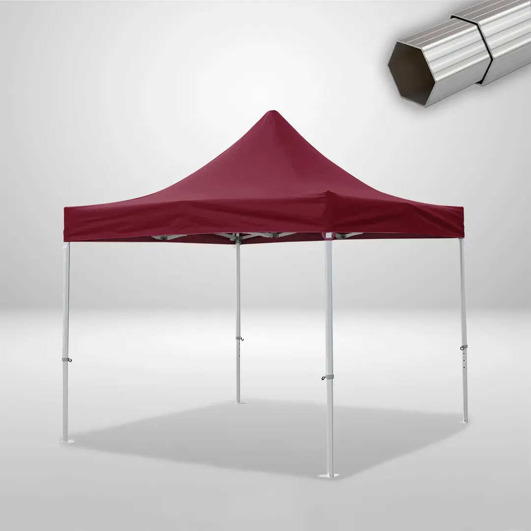 Carpa Plegable 3x3 m, Gama ELITE 50mm, Sin laterales, burdeos 1 Carpa Plegable 3x3 m, Gama ELITE 50mm, Sin laterales, burdeos