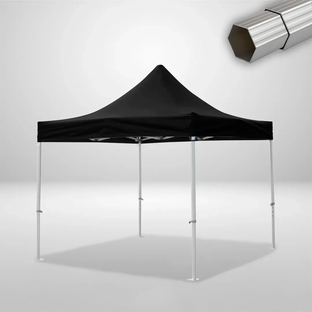 Carpa Plegable 3x3 m, Gama ELITE 50mm, Sin laterales, negro 1 Carpa Plegable 3x3 m, Gama ELITE 50mm, Sin laterales, negro