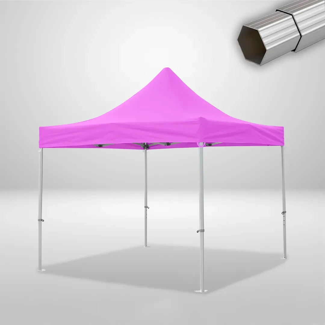 Carpa Plegable 3x3 m, Gama ELITE 50mm, Sin laterales, rosa 1 Carpa Plegable 3x3 m, Gama ELITE 50mm, Sin laterales, rosa