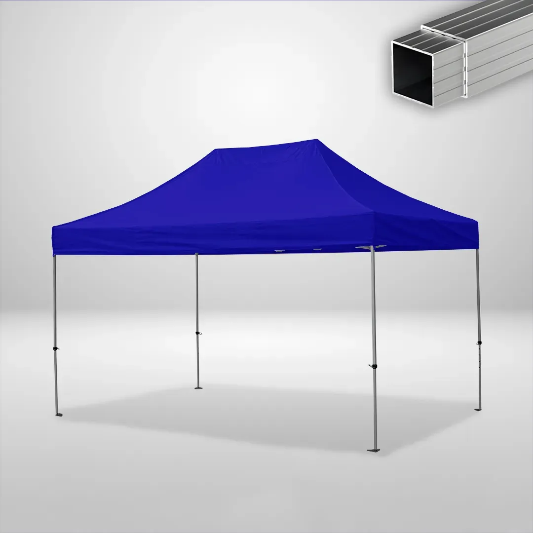 Carpa Plegable 3x4.5 m, Gama ECO 32mm, Sin laterales, azul 1 Carpa Plegable 3x4.5 m, Gama ECO 32mm, Sin laterales, azul