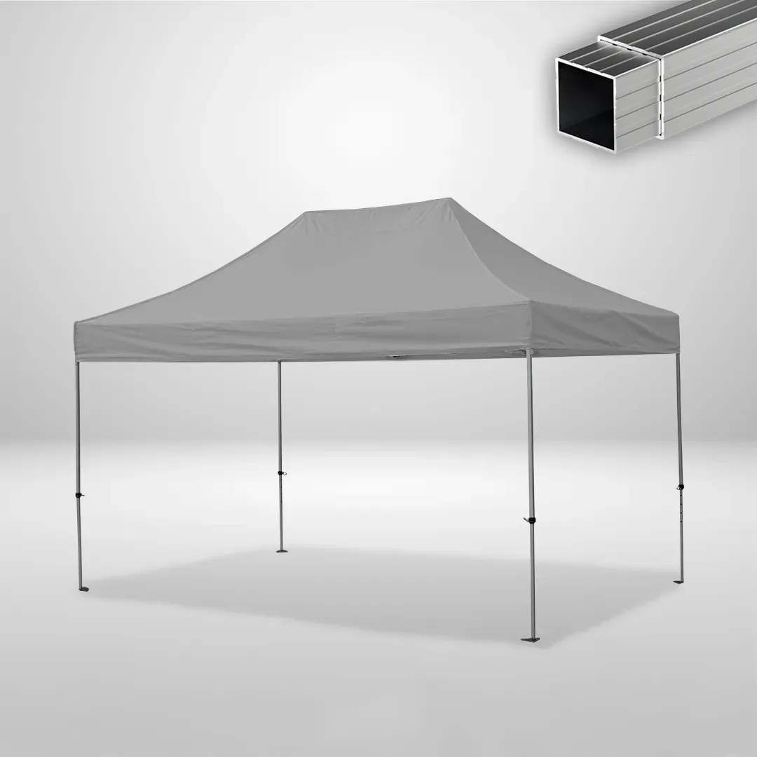 Carpa Plegable 3x4.5 m, Gama ECO 32mm, Sin laterales, gris 1 Carpa Plegable 3x4.5 m, Gama ECO 32mm, Sin laterales, gris