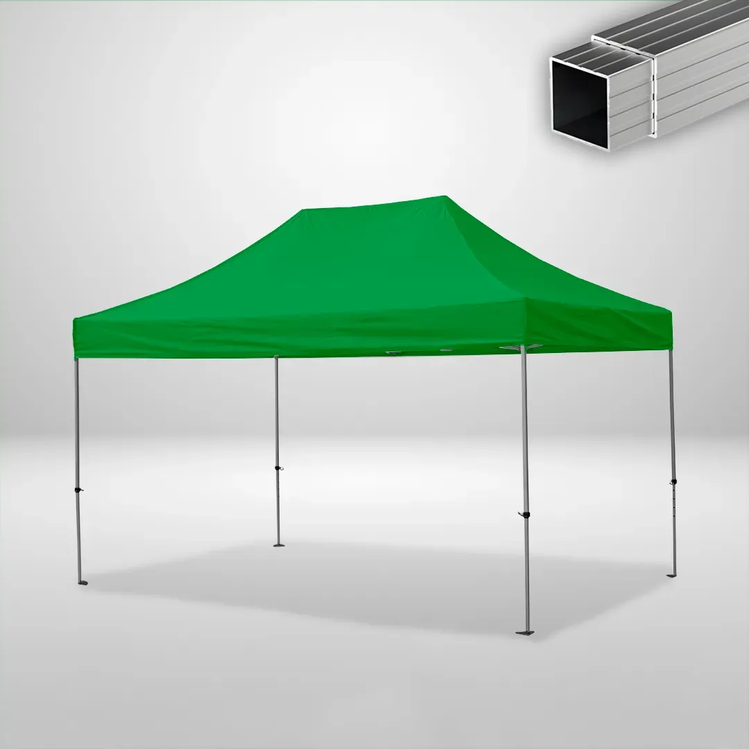 Carpa Plegable 3x4.5 m, Gama ECO 32mm, Sin laterales, verde botella 1 Carpa Plegable 3x4.5 m, Gama ECO 32mm, Sin laterales, verde botella