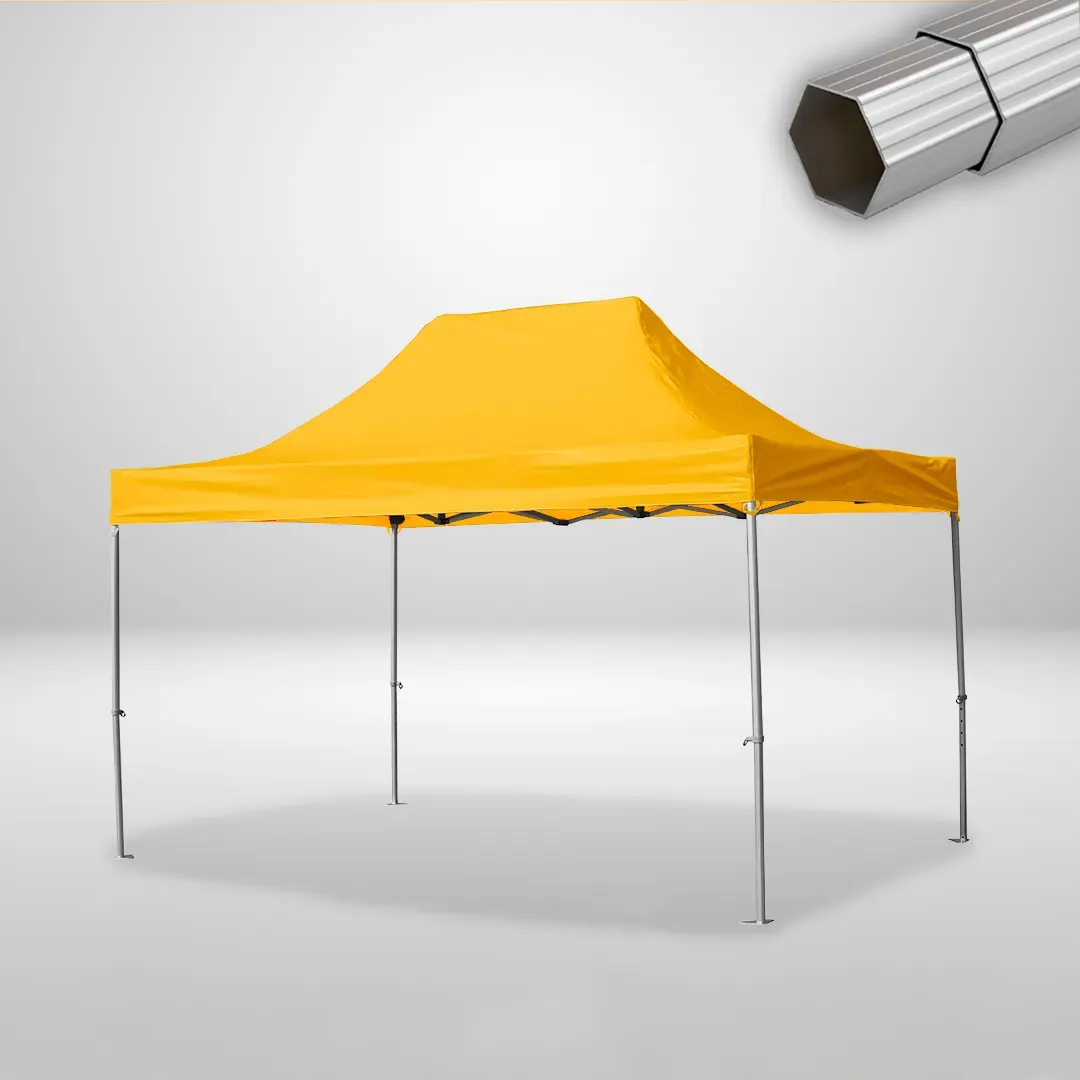 Carpa Plegable 3x4.5 m, Gama ELITE 50mm, Sin laterales, amarillo 1 Carpa Plegable 3x4.5 m, Gama ELITE 50mm, Sin laterales, amarillo