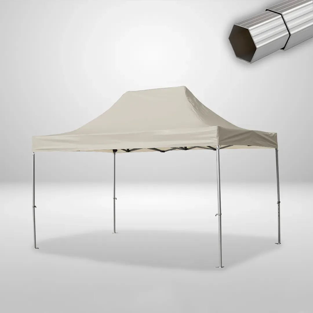 Carpa Plegable 3x4.5 m, Gama ELITE 50mm, Sin laterales, beige 1 Carpa Plegable 3x4.5 m, Gama ELITE 50mm, Sin laterales, beige