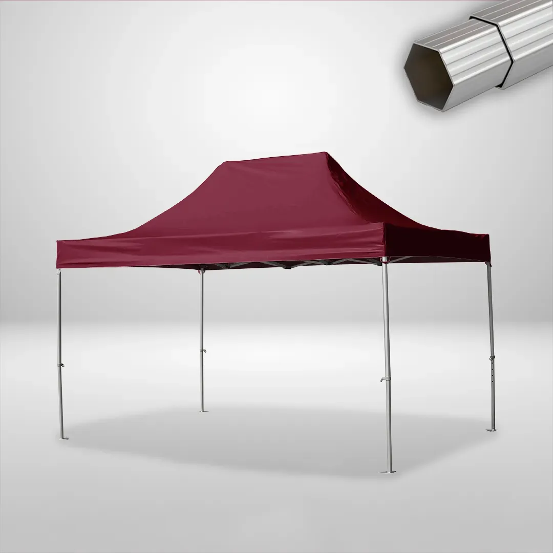 Carpa Plegable 3x4.5 m, Gama ELITE 50mm, Sin laterales, burdeos 1 Carpa Plegable 3x4.5 m, Gama ELITE 50mm, Sin laterales, burdeos