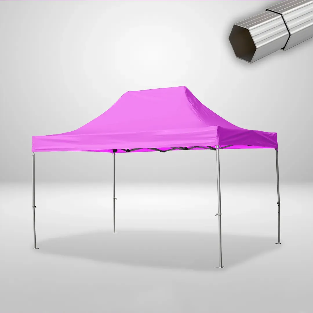 Carpa Plegable 3x4.5 m, Gama ELITE 50mm, Sin laterales, rosa 1 Carpa Plegable 3x4.5 m, Gama ELITE 50mm, Sin laterales, rosa