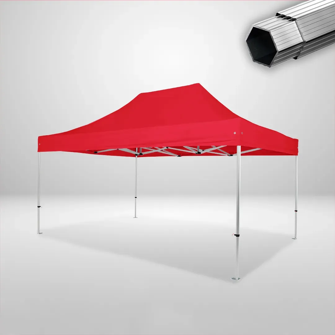 Carpa Plegable 3x4.5 m, Gama PLUS 40mm, Sin laterales, rojo 1 Carpa Plegable 3x4.5 m, Gama PLUS 40mm, Sin laterales, rojo
