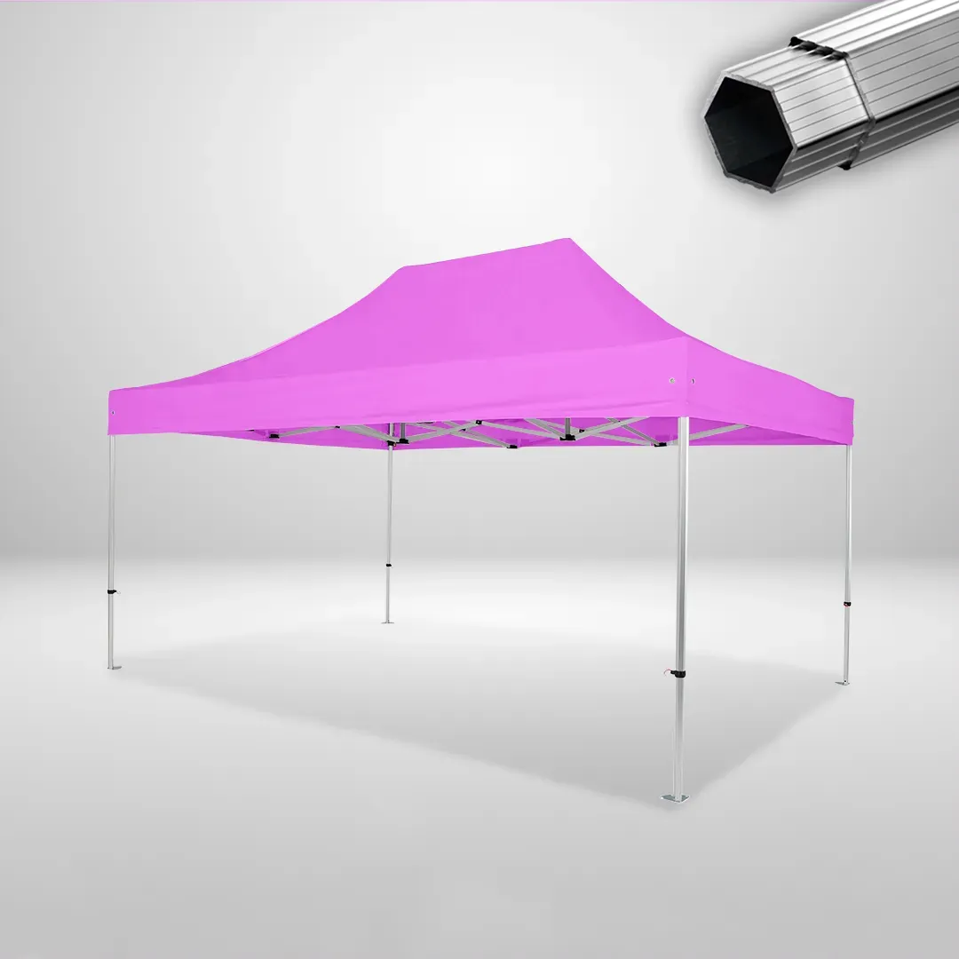 Carpa Plegable 3x4.5 m, Gama PLUS 40mm, Sin laterales, rosa 1 Carpa Plegable 3x4.5 m, Gama PLUS 40mm, Sin laterales, rosa