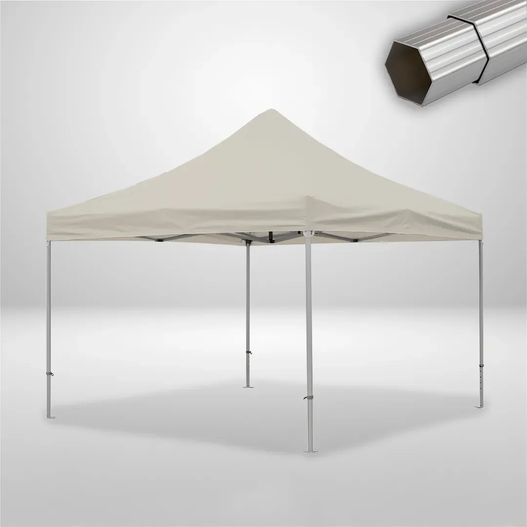 Carpa Plegable 4x4 m, Gama ELITE 50mm, Sin laterales, beige 1 Carpa Plegable 4x4 m, Gama ELITE 50mm, Sin laterales, beige
