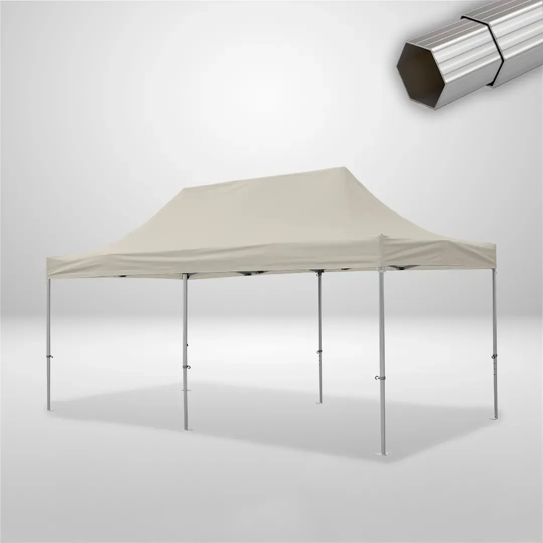 Carpa Plegable 6x3 m, Gama ELITE 50mm, Sin laterales, beige 1 Carpa Plegable 6x3 m, Gama ELITE 50mm, Sin laterales, beige