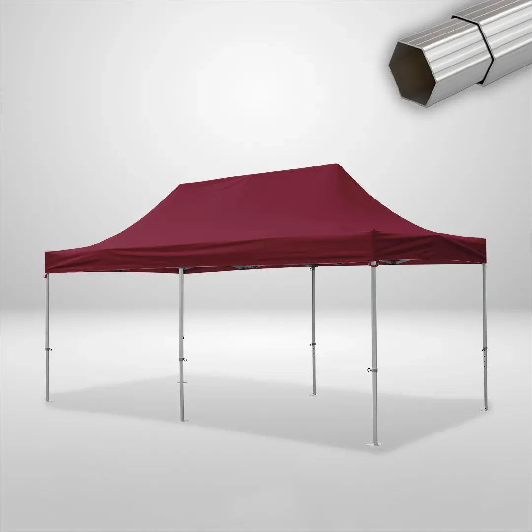 Carpa Plegable 6x3 m, Gama ELITE 50mm, Sin laterales, burdeos 1 Carpa Plegable 6x3 m, Gama ELITE 50mm, Sin laterales, burdeos