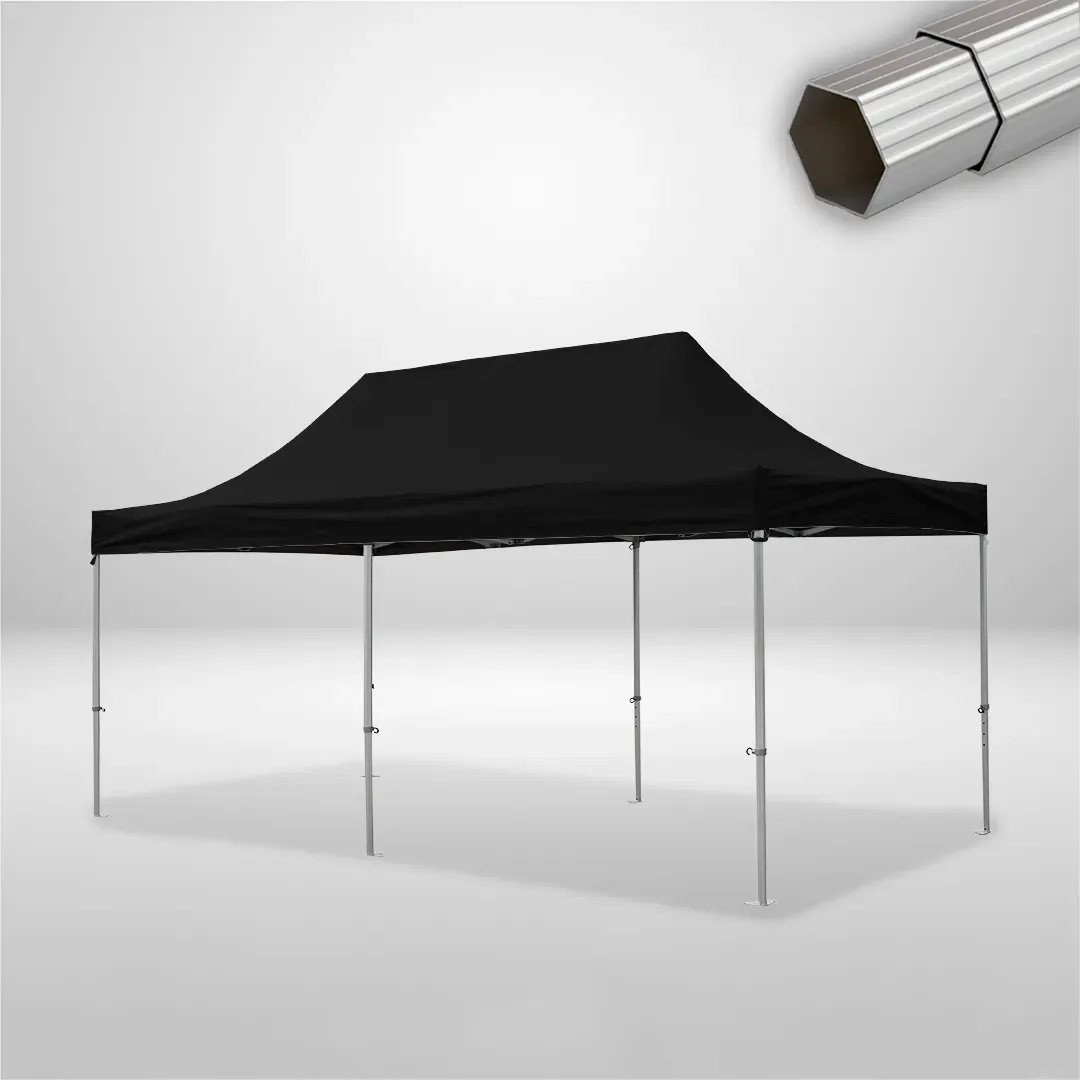 Carpa Plegable 6x3 m, Gama ELITE 50mm, Sin laterales, negro 1 Carpa Plegable 6x3 m, Gama ELITE 50mm, Sin laterales, negro