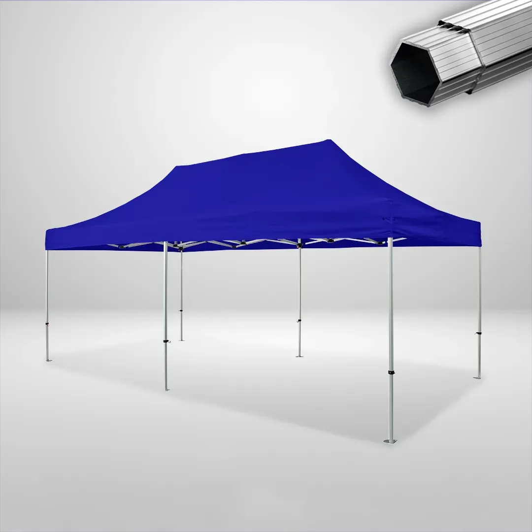 Carpa Plegable 6x3 m, Gama PLUS 40mm, Sin laterales, azul 1 Carpa Plegable 6x3 m, Gama PLUS 40mm, Sin laterales, azul