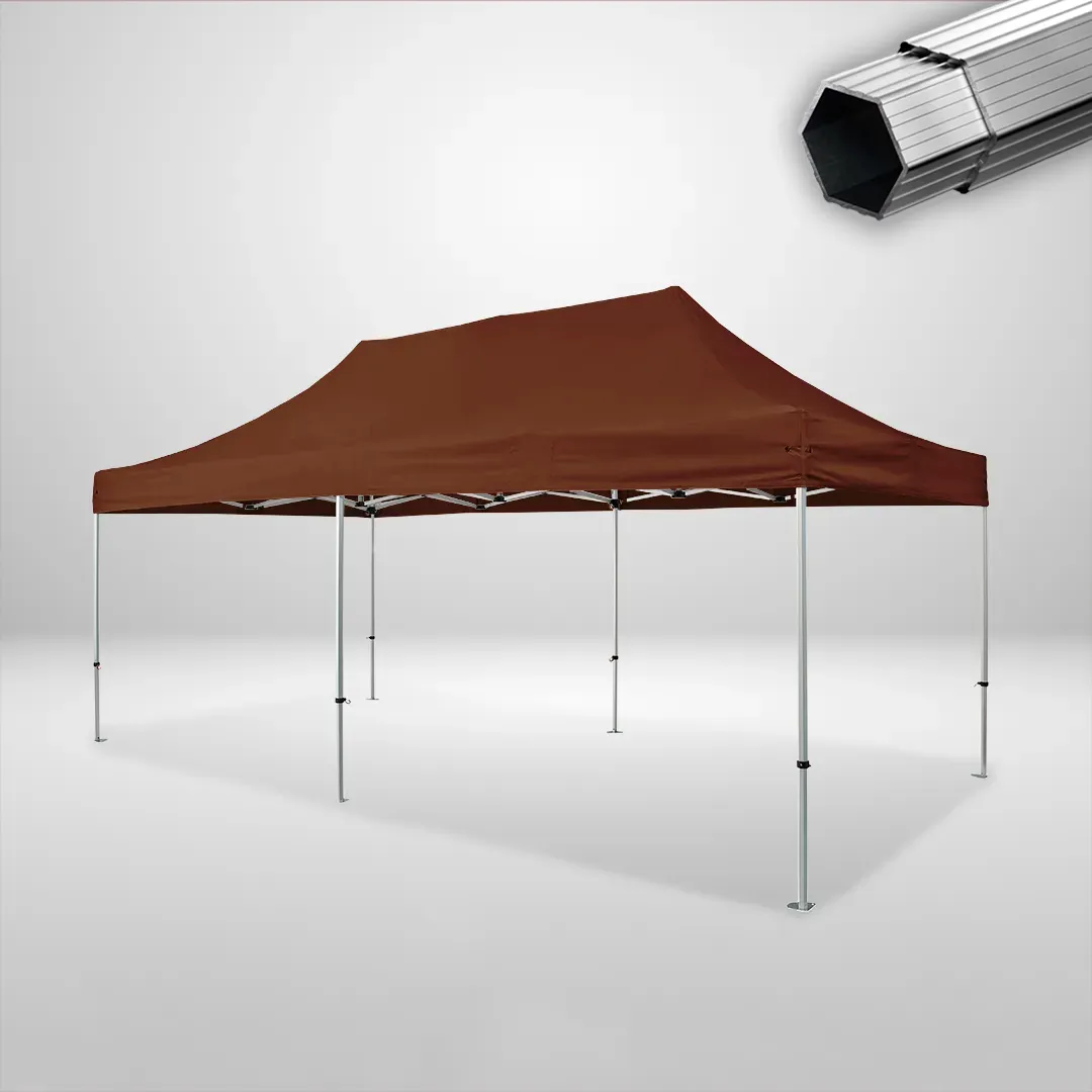 Carpa Plegable 6x3 m, Gama PLUS 40mm, Sin laterales, marron 1 Carpa Plegable 6x3 m, Gama PLUS 40mm, Sin laterales, marron
