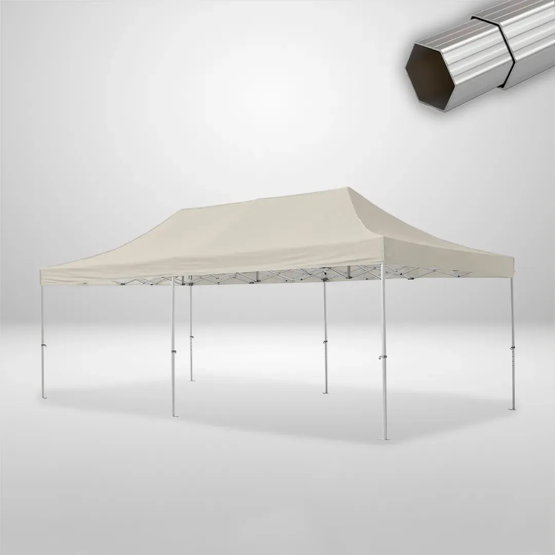 Carpa Plegable 8x4 m, Gama ELITE 50mm, Sin laterales, beige 1 Carpa Plegable 8x4 m, Gama ELITE 50mm, Sin laterales, beige