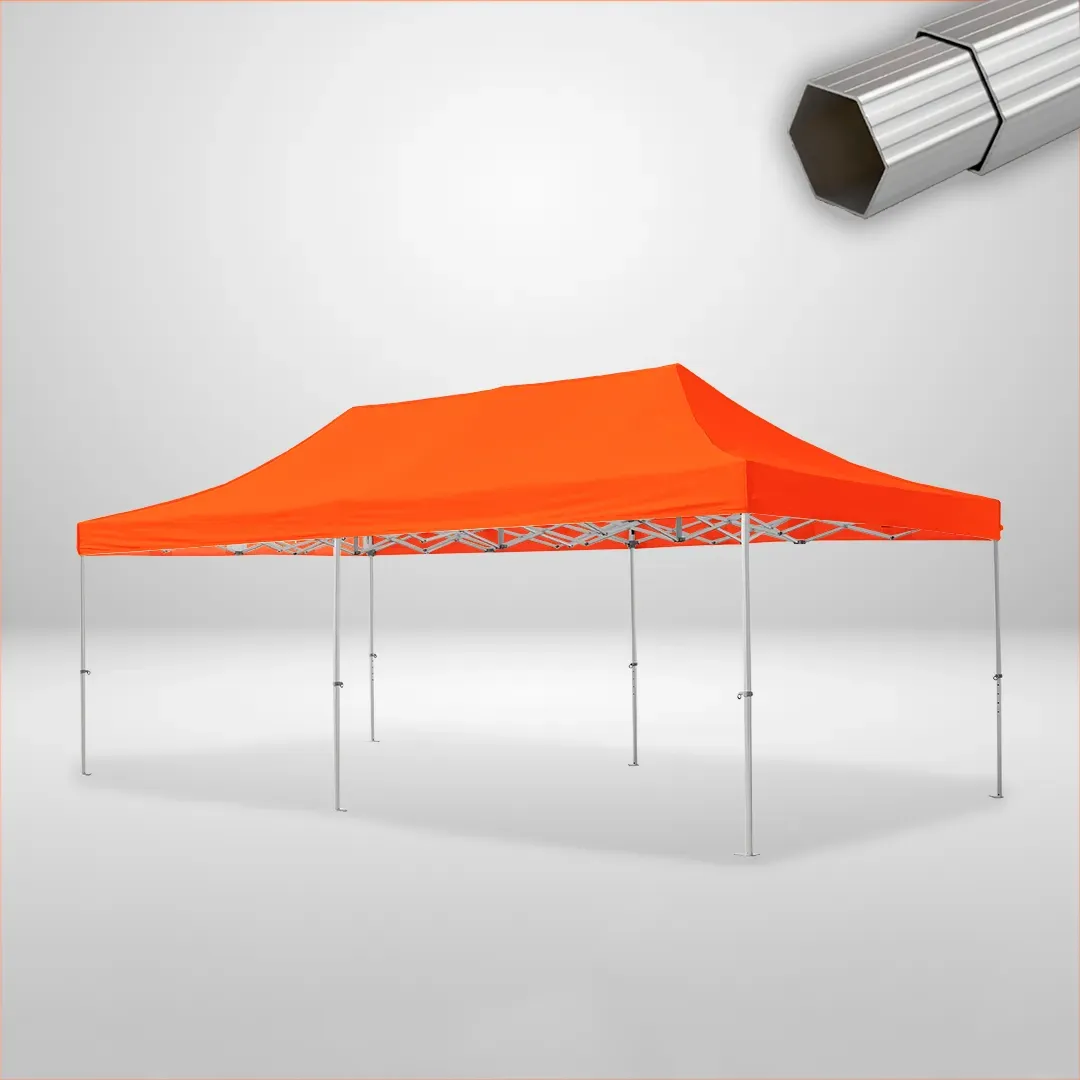 Carpa Plegable 8x4 m, Gama ELITE 50mm, Sin laterales, naranja 1 Carpa Plegable 8x4 m, Gama ELITE 50mm, Sin laterales, naranja