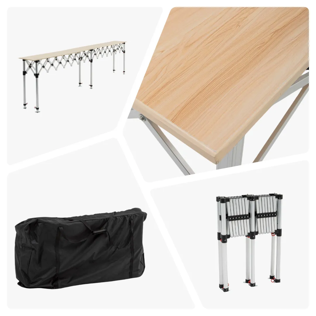 mostrador para carpa plegable